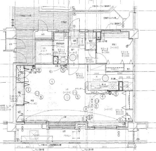 新築時に1LDKに変更 LDK24.12帖 洋室4.6帖 現在77,700円で賃貸中
